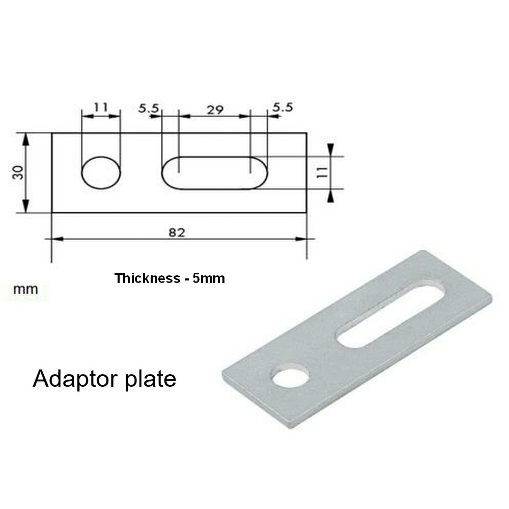 Adapter Plate For Hanger Bolt M10 - Stainless steel