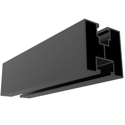 Solar Mounting Rail Steelgear - clip-in - 2.4m - Aluminium - Black