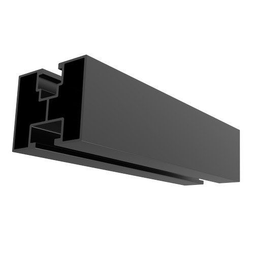 Solar Mounting Rail Steelgear - clip-in - 3.3m - Aluminium - Black