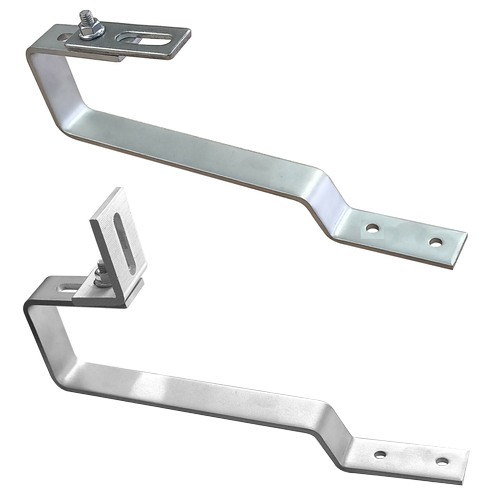 Slate tile roof hook. Horizontal and vertical rails