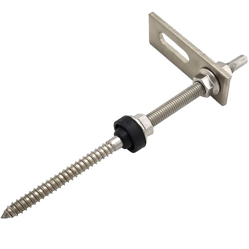 Hanger Bolt For Corrugated Roofs 10x250 with adaptor plate