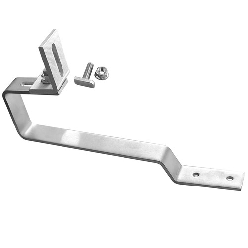 Slate tile roof hook. Horizontal and vertical rails Vertical mount