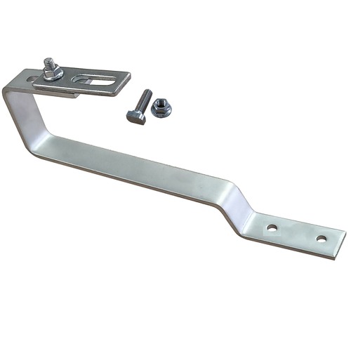 Slate tile roof hook. Horizontal and vertical rails Horizontal mount