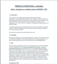 Terms And Conditions